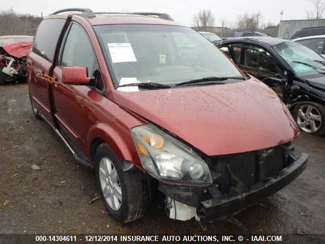 2004 Nissan Quest 3.5 Sl VIN: 5N1BV28U84N352955 Lot: 14304611