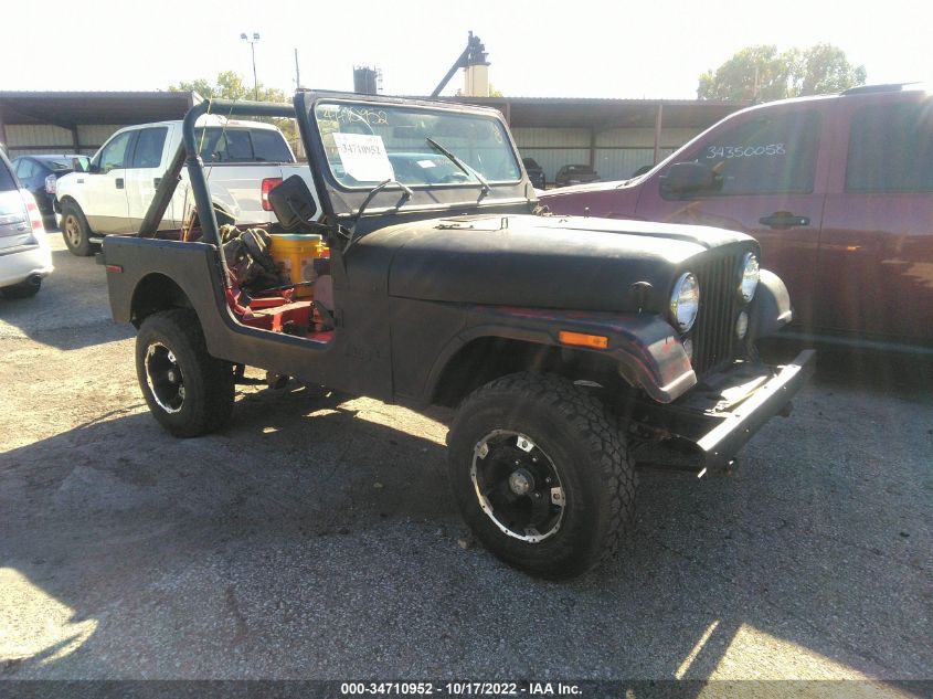 1980 Jeep Wrangler VIN: J0M93EB710449 Lot: 34710952