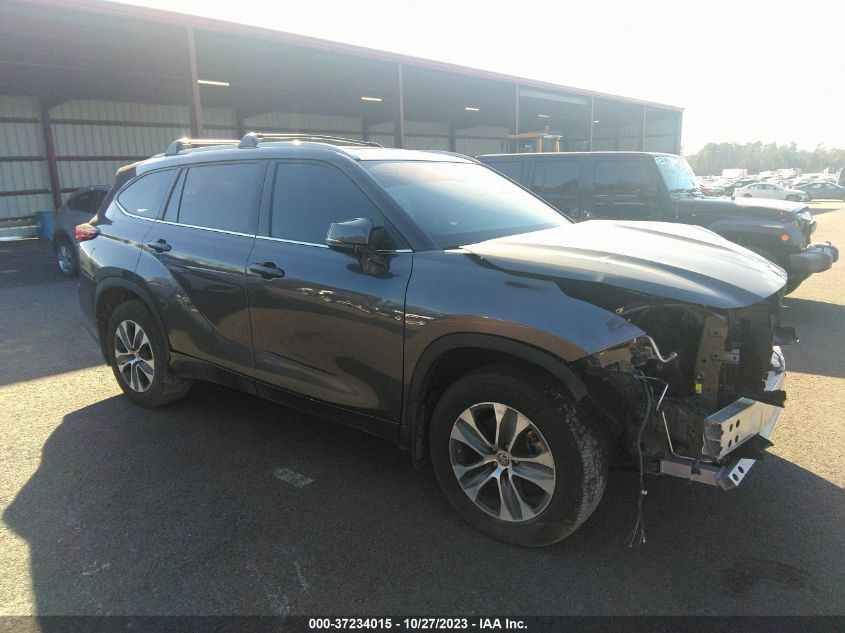 2022 Toyota Highlander Xle VIN: 5TDGZRBH0NS221307 Lot: 37234015