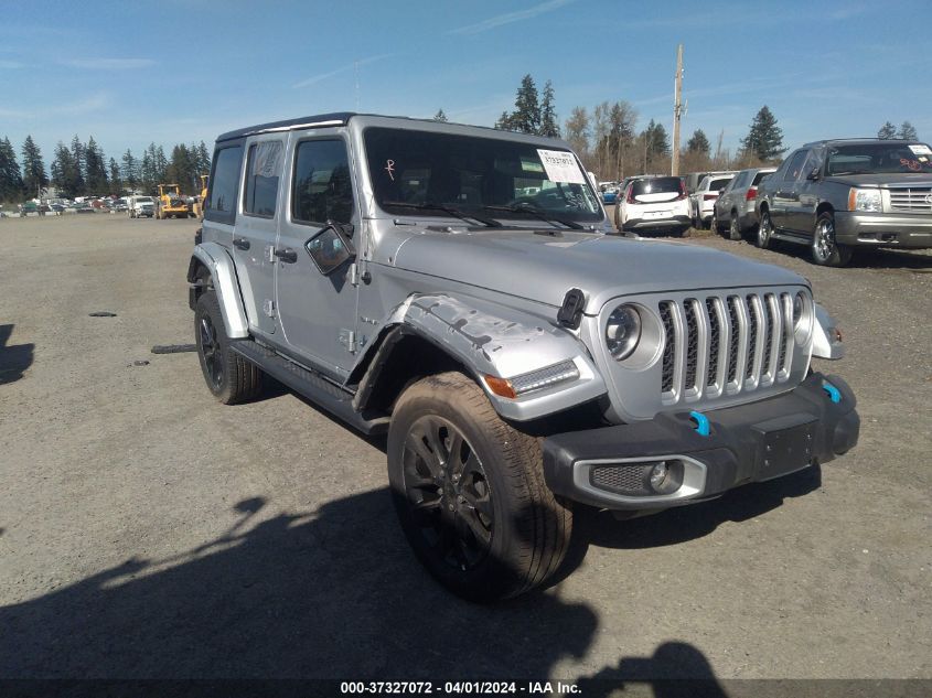 2023 Jeep Wrangler 4Xe Sahara 4X4 VIN: 1C4JJXP61PW648460 Lot: 37327072