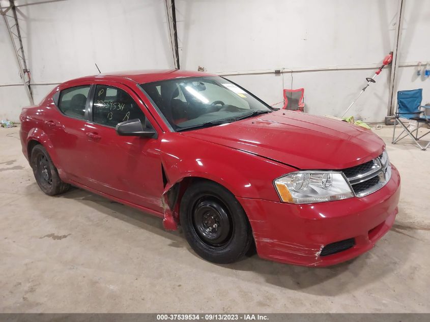 2013 Dodge Avenger Se VIN: 1C3CDZAB8DN637558 Lot: 37539534