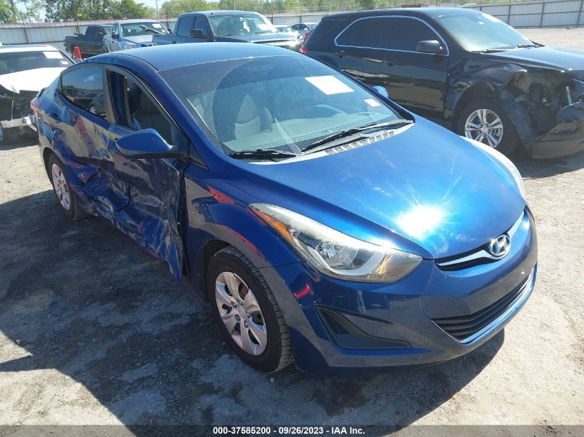 2016 Hyundai Elantra Se VIN: 5NPDH4AEXGH745721 Lot: 37585200