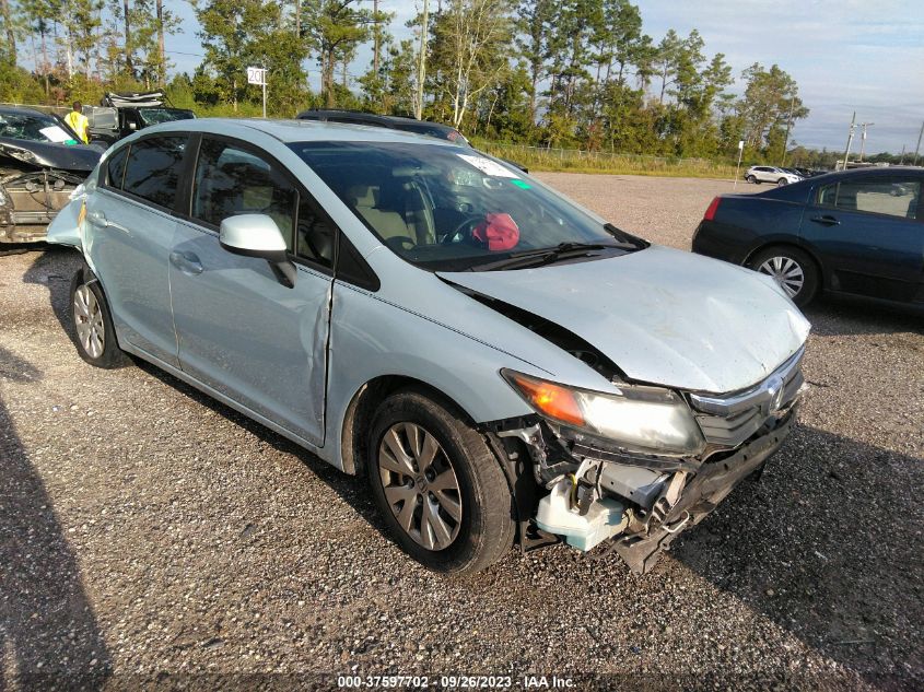 2012 Honda Civic Lx VIN: 19XFB2F5XCE034073 Lot: 37597702