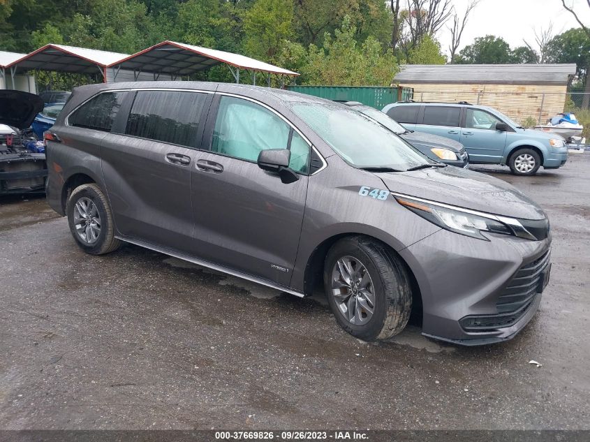 2021 Toyota Sienna Le VIN: 5TDKRKEC2MS029239 Lot: 37669826