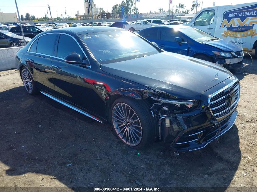 2022 Mercedes-Benz S 580 4Matic VIN: W1K6G7GB9NA069444 Lot: 39100412