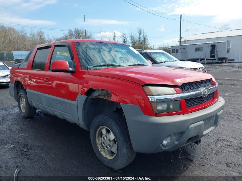 2002 Chevrolet Avalanche 1500 VIN: 3GNEK13T12G165167 Lot: 39203381