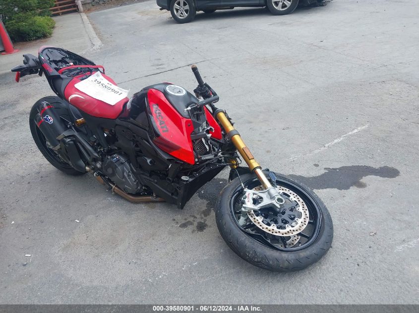 2024 Ducati Monster VIN: ZDMMAMDT3RB008593 Lot: 39580901