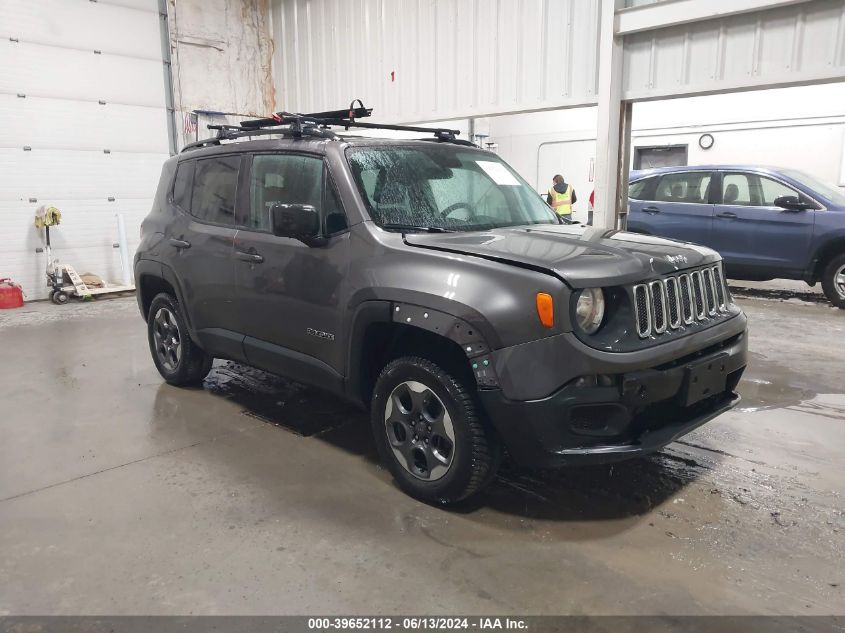 2017 Jeep Renegade Sport 4X4 VIN: ZACCJBAB8HPG56216 Lot: 39652112