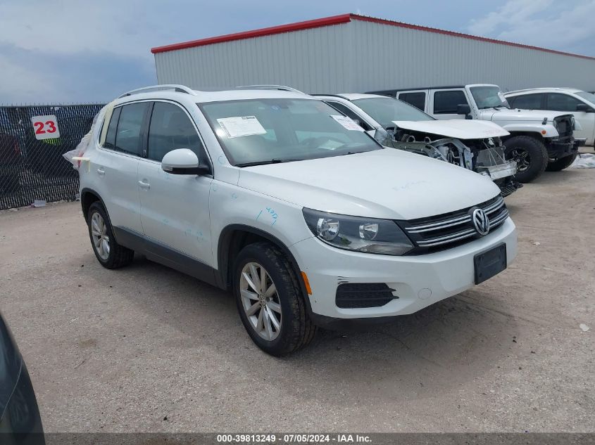 2017 Volkswagen Tiguan 2.0T Wolfsburg Edition VIN: WVGRV7AX2HK021599 Lot: 39813249