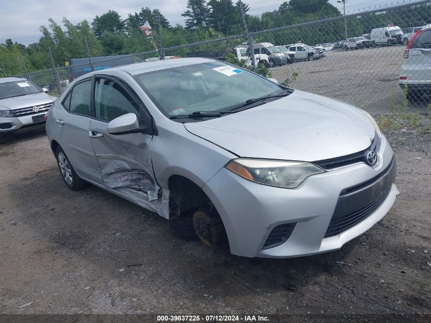 2015 Toyota Corolla Le VIN: 2T1BURHE3FC313303 Lot: 39837225