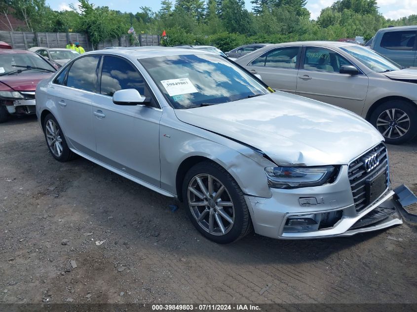 2014 Audi A4 2.0T Premium VIN: WAUHFAFL9EA011005 Lot: 39849803