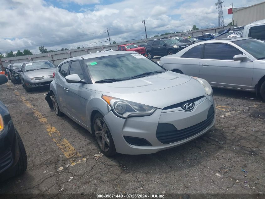 2012 Hyundai Veloster Base W/Gray VIN: KMHTC6AD4CU055987 Lot: 39871449