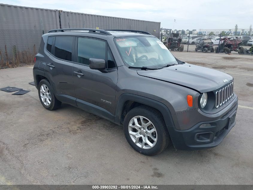 2017 Jeep Renegade Latitude Fwd VIN: ZACCJABB9HPE59905 Lot: 39903292