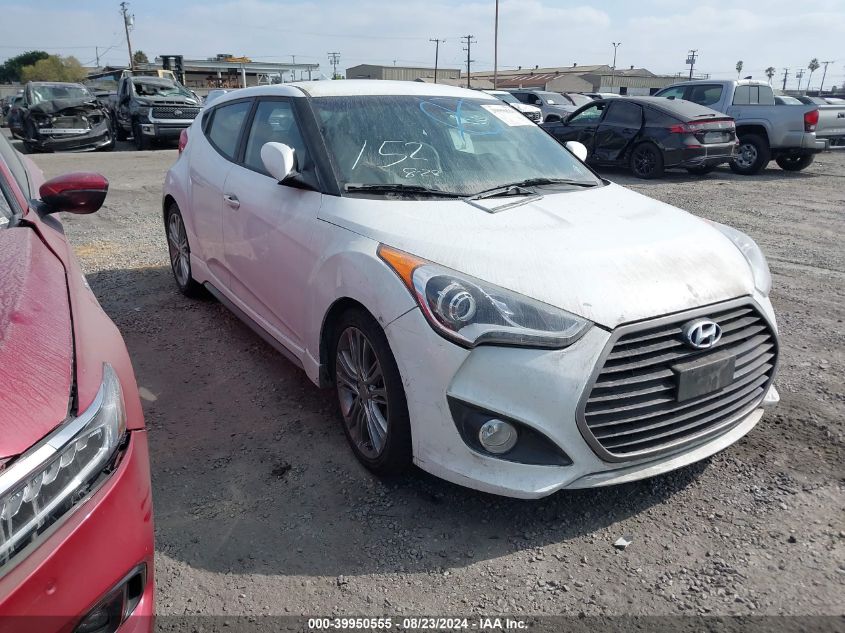 2016 Hyundai Veloster Turbo VIN: KMHTC6AE2GU289737 Lot: 39950555