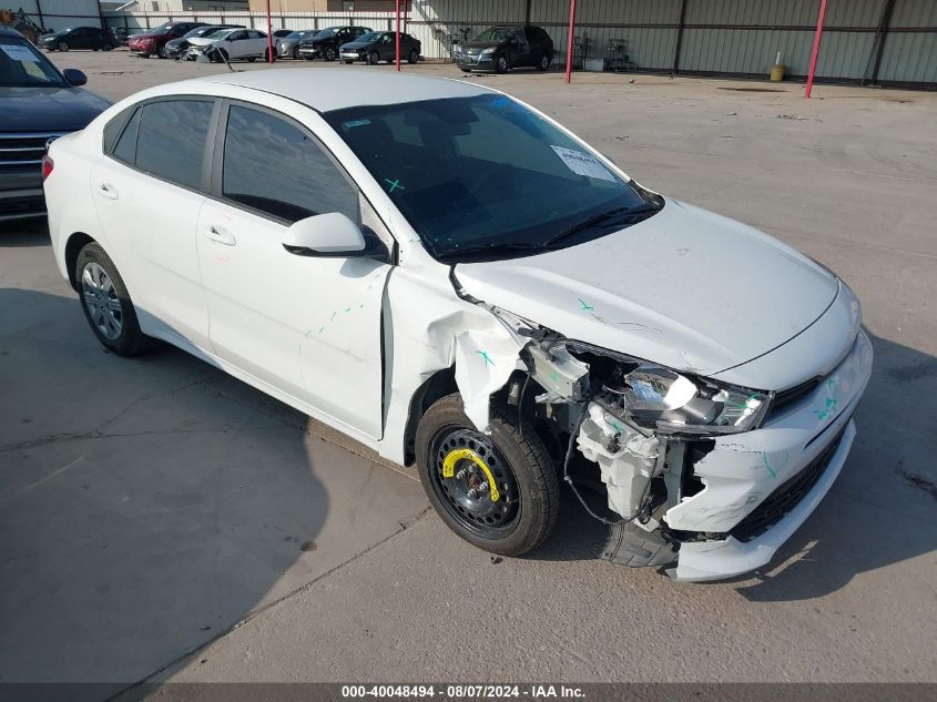 2022 Kia Rio S VIN: 3KPA24ADXNE478836 Lot: 40048494