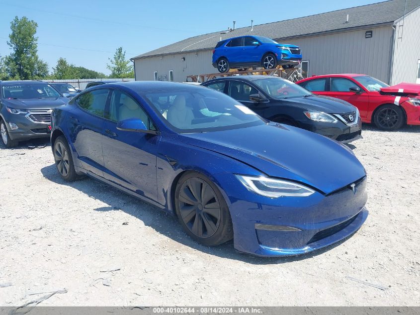 2022 Tesla Model S Plaid Tri Motor All-Wheel Drive VIN: 5YJSA1E67NF462444 Lot: 40102644