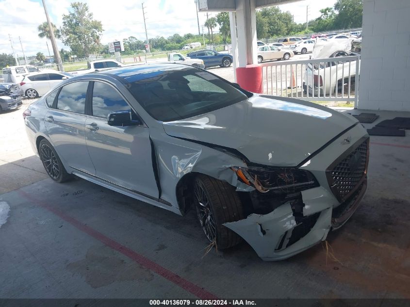 2018 Genesis G80 3.3T Sport VIN: KMHGN4JBXJU250469 Lot: 40136079