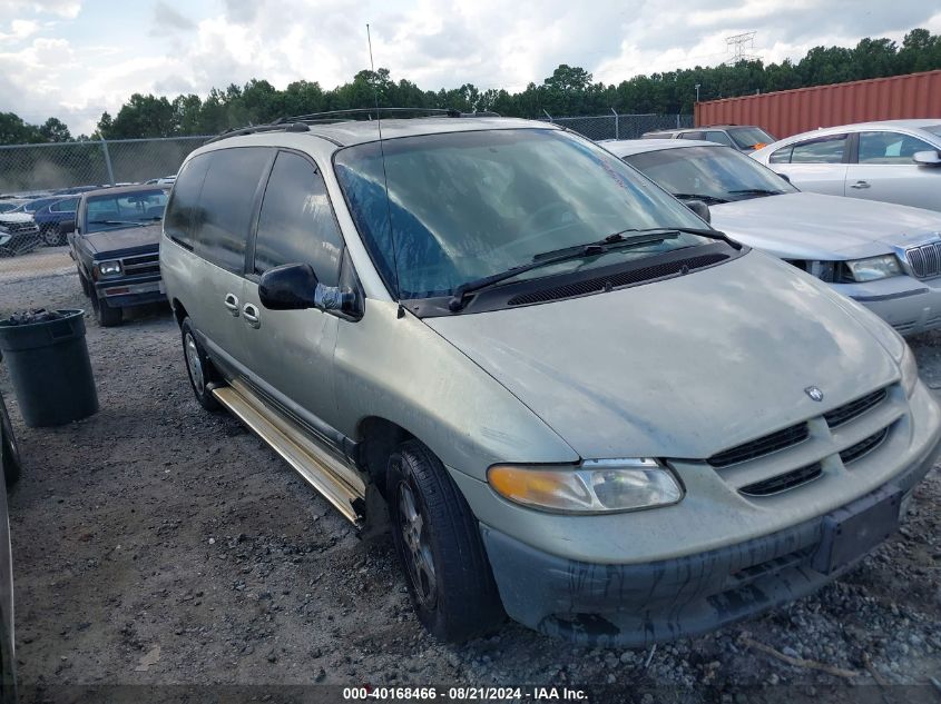 1999 Dodge Grand Caravan Se VIN: 2B4GP44G4XR228296 Lot: 40168466