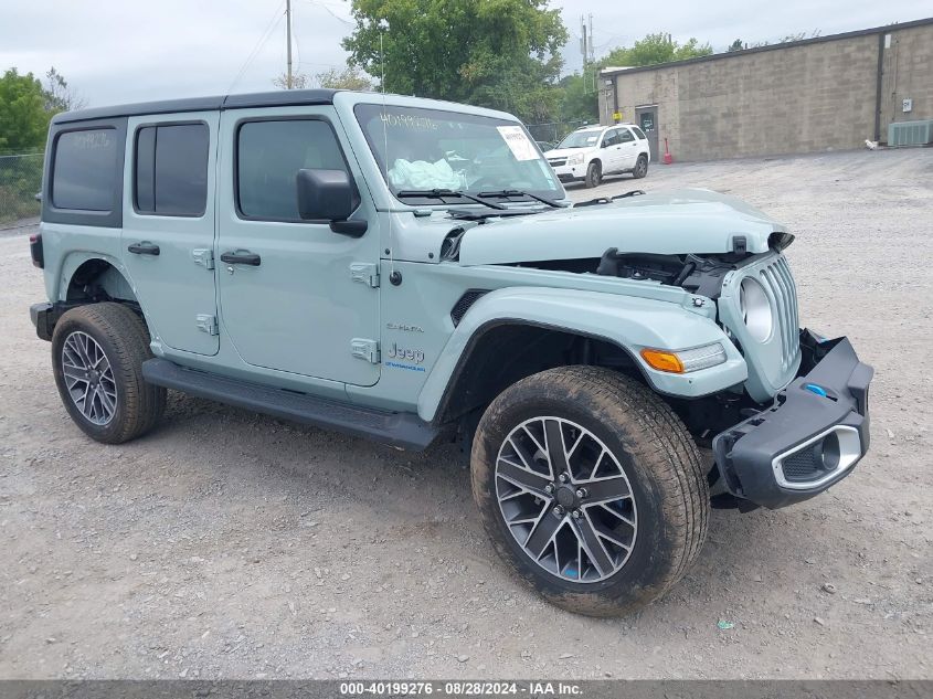 2023 Jeep Wrangler 4Xe Sahara 4X4 VIN: 1C4JJXP67PW689580 Lot: 40199276