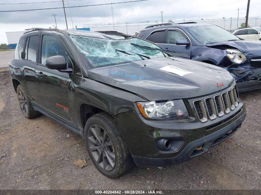 2016 Jeep Compass 75Th Anniversary VIN: 1C4NJDBB1GD809924 Lot: 40204542