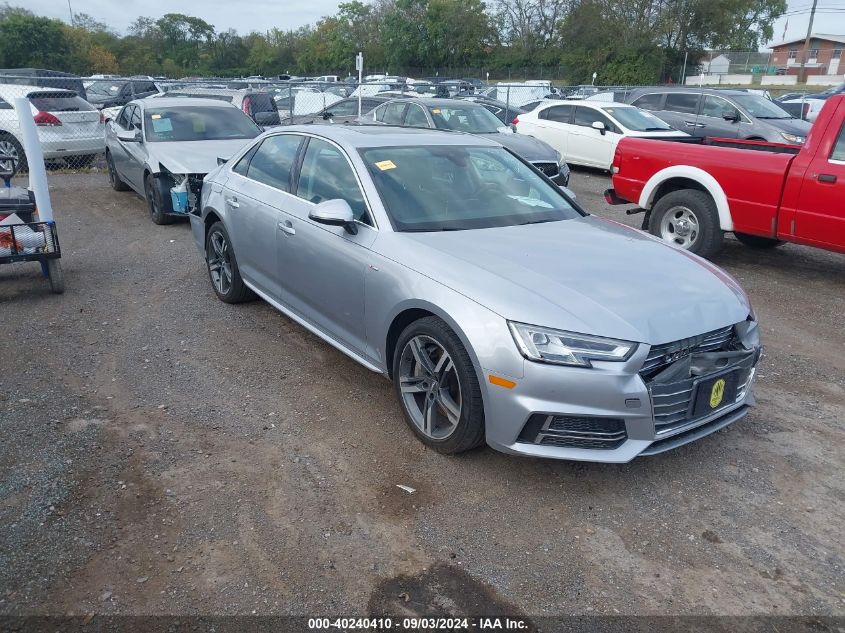 2018 Audi A4 2.0T Premium/2.0T Tech Premium VIN: WAUENAF44JN008417 Lot: 40240410