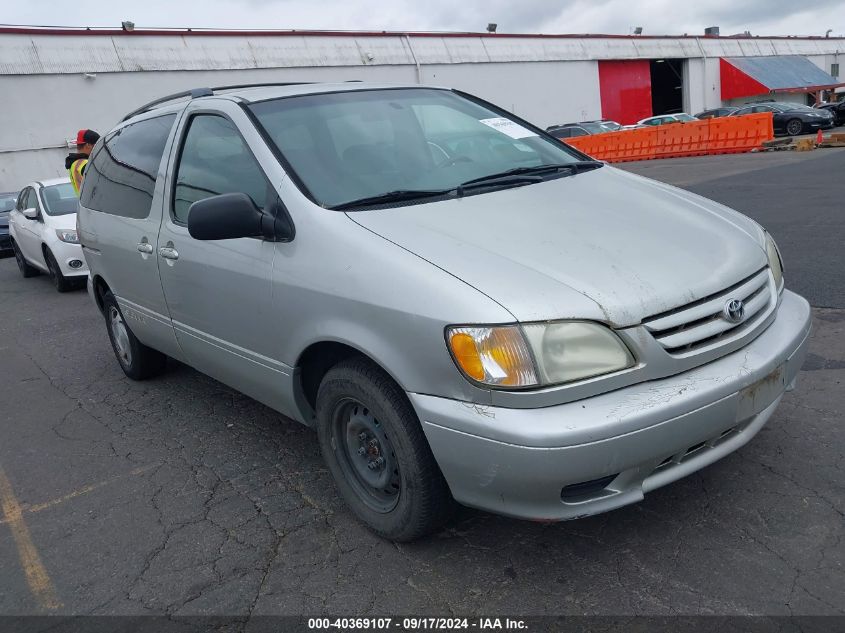 2002 Toyota Sienna Le VIN: 4T3ZF13C72U427675 Lot: 40369107