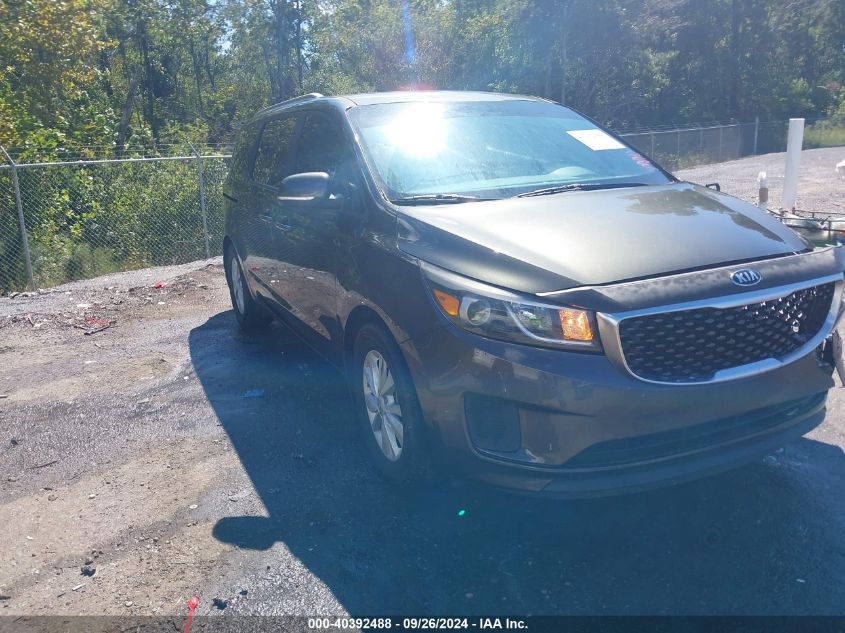 2016 Kia Sedona Lx VIN: KNDMB5C19G6185797 Lot: 40392488