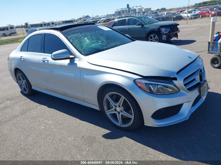 2015 Mercedes-Benz C 300 4Matic/Luxury 4Matic/Sport 4Matic VIN: 55SWF4KB8FU074290 Lot: 40449057