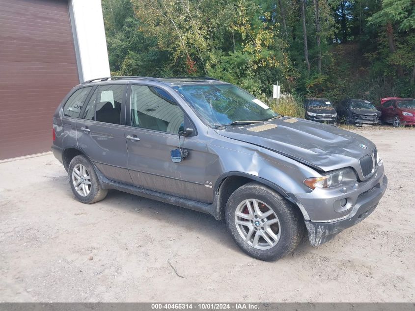 2005 BMW X5 3.0I VIN: 5UXFA13535LY16838 Lot: 40465314