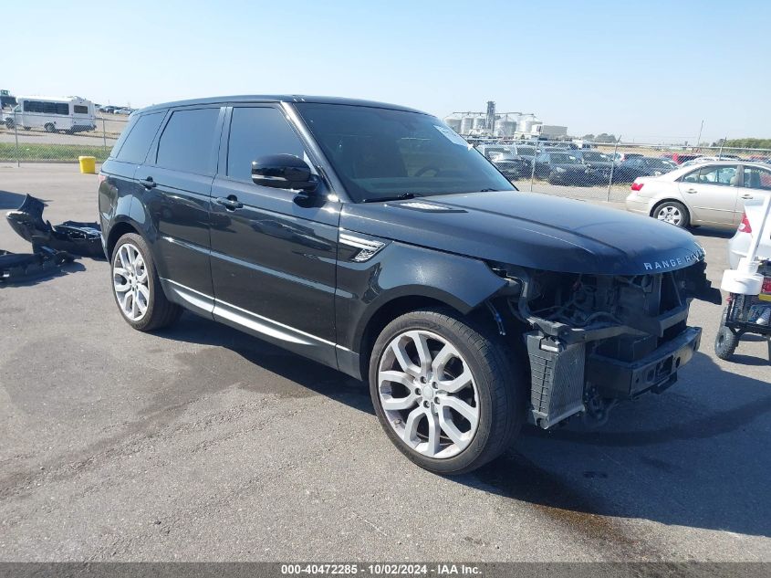 2015 Land Rover Range Rover Sport 3.0L V6 Supercharged Hse VIN: SALWR2VF4FA613677 Lot: 40472285