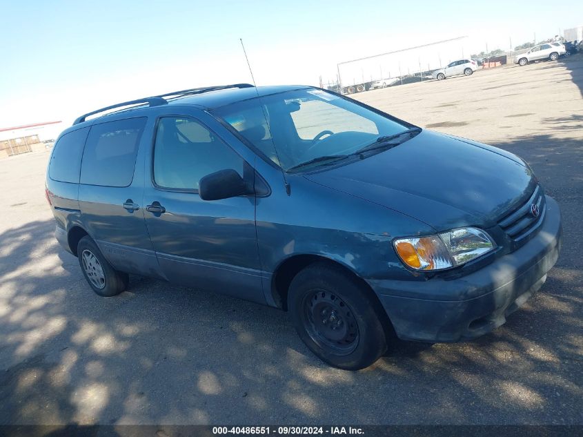 2003 Toyota Sienna Le VIN: 4T3ZF13C63U540244 Lot: 40486551