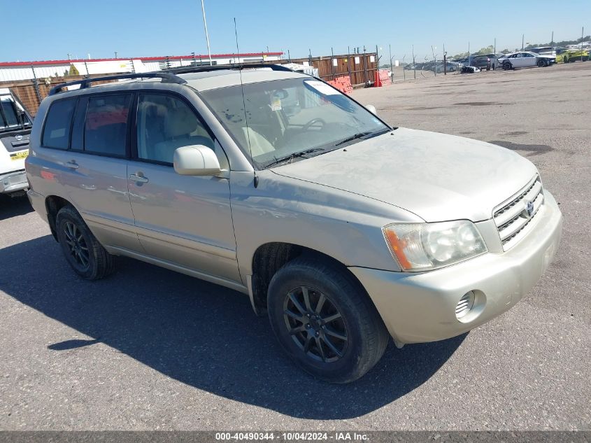 2002 Toyota Highlander V6 VIN: JTEHF21A520066580 Lot: 40490344