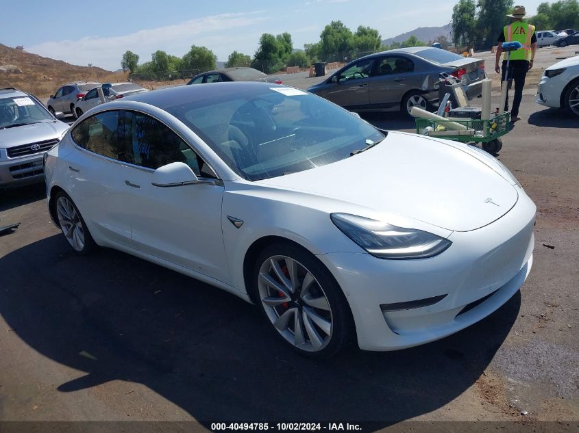 2018 Tesla Model 3 Long Range/Performance VIN: 5YJ3E1EB8JF084408 Lot: 40494785