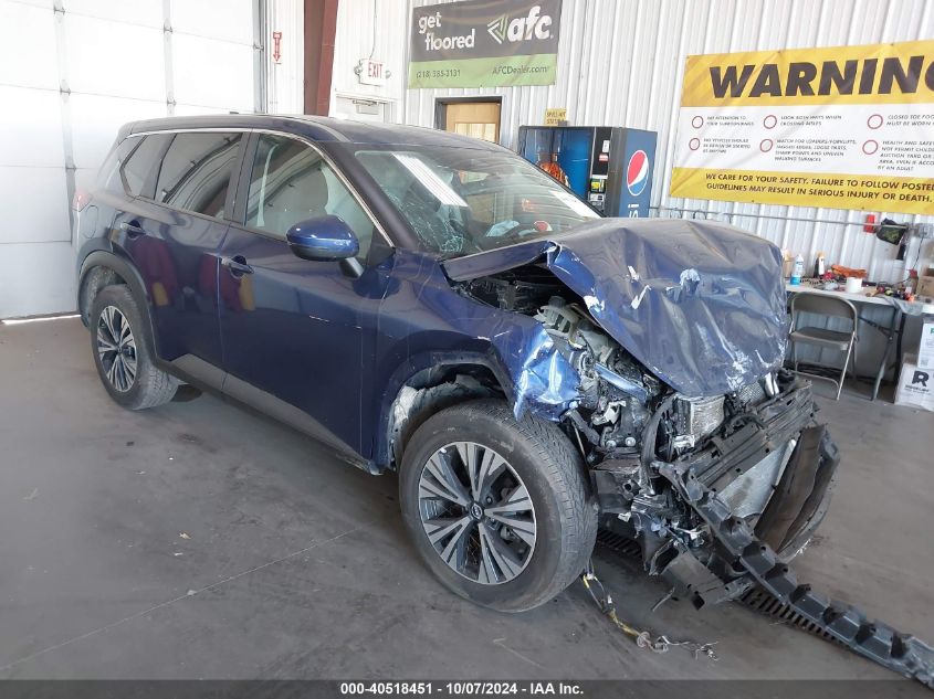 2022 Nissan Rogue Sv VIN: 5N1BT3BB6NC681007 Lot: 40518451