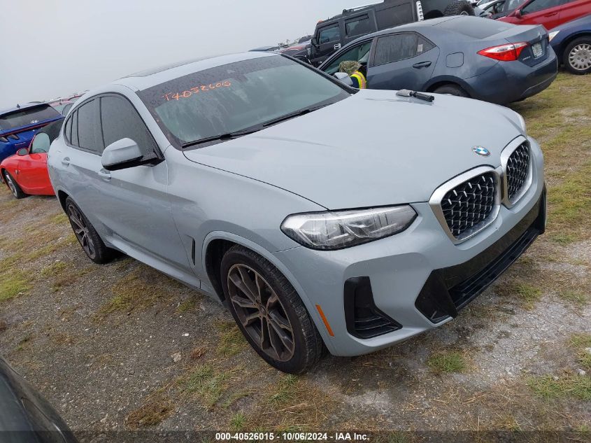 2022 BMW X4 xDrive30I VIN: 5UX33DT03N9L97955 Lot: 40526015