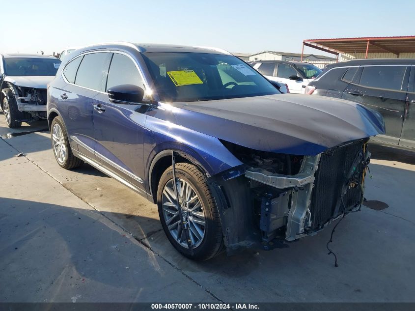 2022 Acura Mdx Advance Package VIN: 5J8YE1H85NL004590 Lot: 40570007