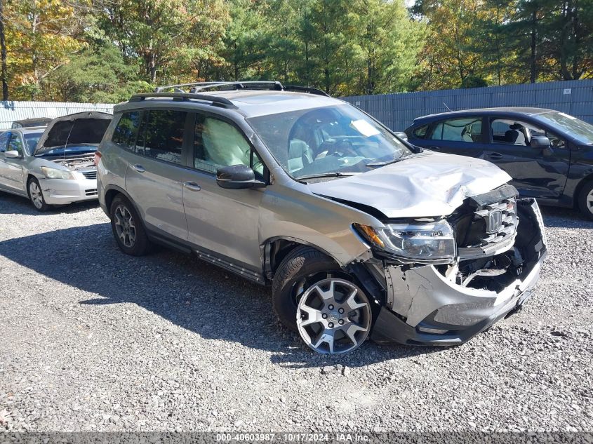 2022 Honda Passport Awd Trailsport VIN: 5FNYF8H65NB008791 Lot: 40603987