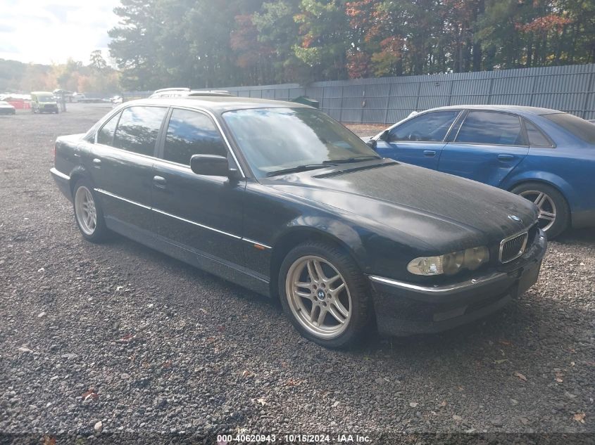 2000 BMW 740Il VIN: WBAGH8349YDP13386 Lot: 40620943