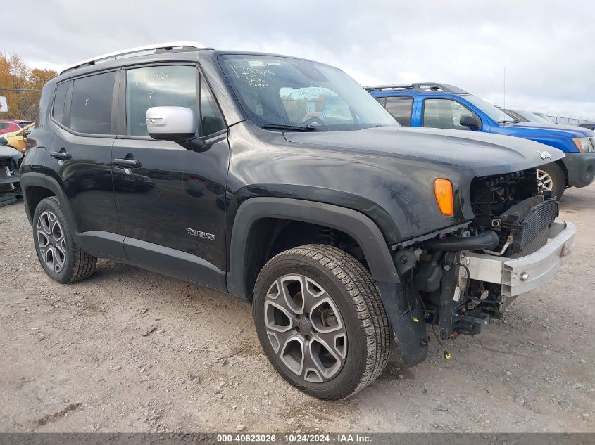 2015 Jeep Renegade Limited VIN: ZACCJBDT1FPB25280 Lot: 40623026