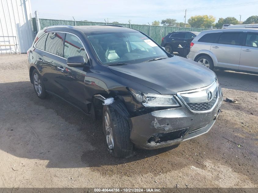 2015 Acura Mdx Advance/Entertainment Pkg VIN: 5FRYD4H84FB012881 Lot: 40644758