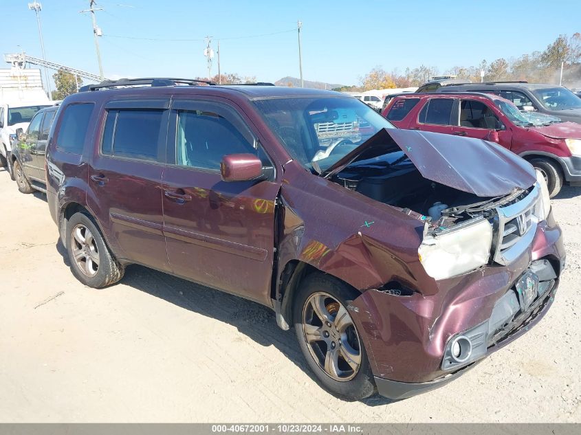 2012 Honda Pilot Ex-L VIN: 5FNYF4H67CB026456 Lot: 40672001