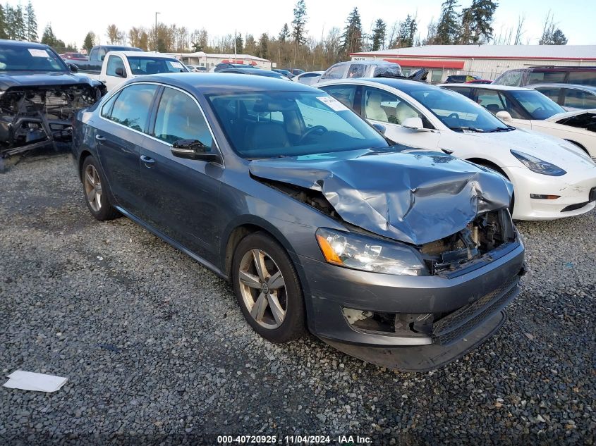 2013 Volkswagen Passat 2.5L Se VIN: 1VWBP7A35DC091547 Lot: 40720925