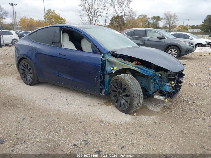 2021 Tesla Model Y Performance Dual Motor All-Wheel Drive VIN: 5YJYGDEF5MF230336 Lot: 40731195