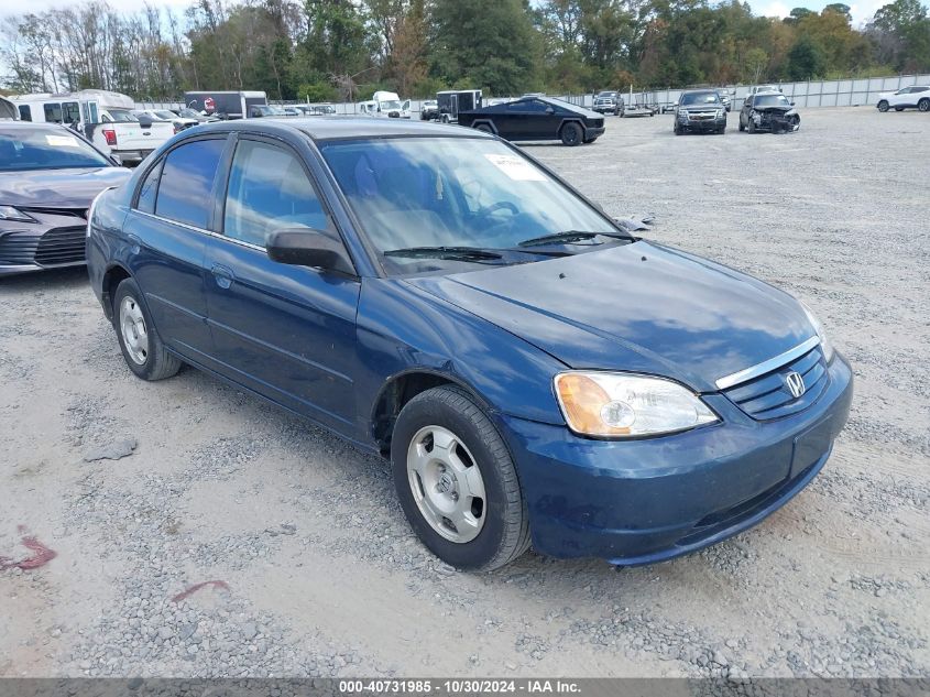 2003 Honda Civic Lx VIN: JHMES16523S001666 Lot: 40731985