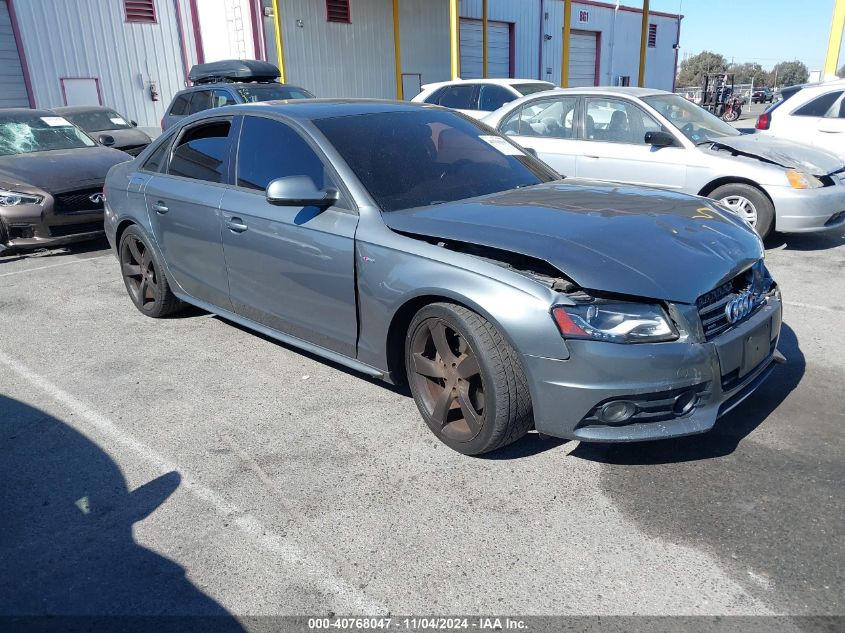 2012 Audi A4 2.0T Premium VIN: WAUKFAFL4CA098024 Lot: 40768047