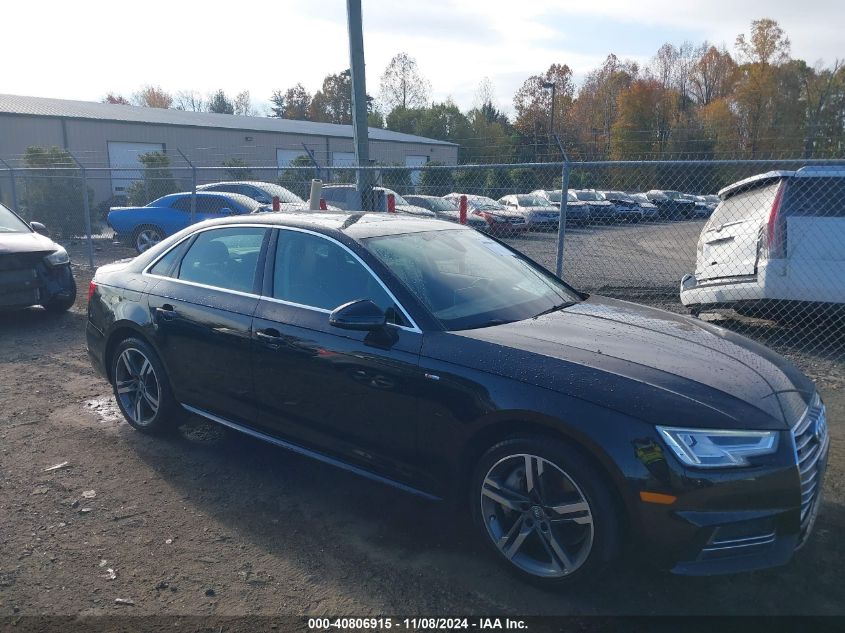 2018 Audi A4 2.0T Premium VIN: WAUENAF4XJN020121 Lot: 40806915