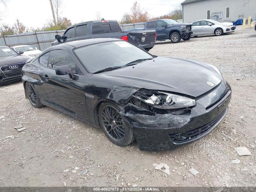 2008 Hyundai Tiburon Gs VIN: KMHHM66D08U294665 Lot: 40827073