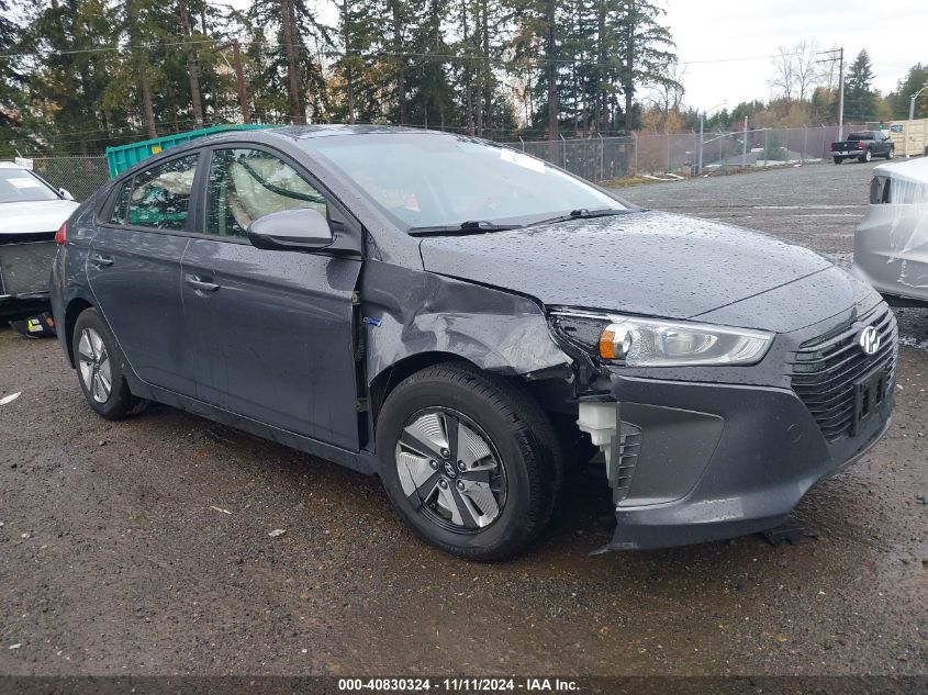 2019 Hyundai Ioniq Hybrid Blue VIN: KMHC65LC4KU166902 Lot: 40830324