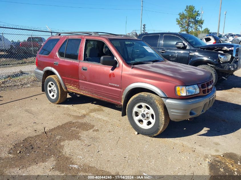 2002 Isuzu Rodeo Ls 3.2L V6/Lse 3.2L V6/S 3.2L V6 VIN: 4S2CK58W524322503 Lot: 40844245