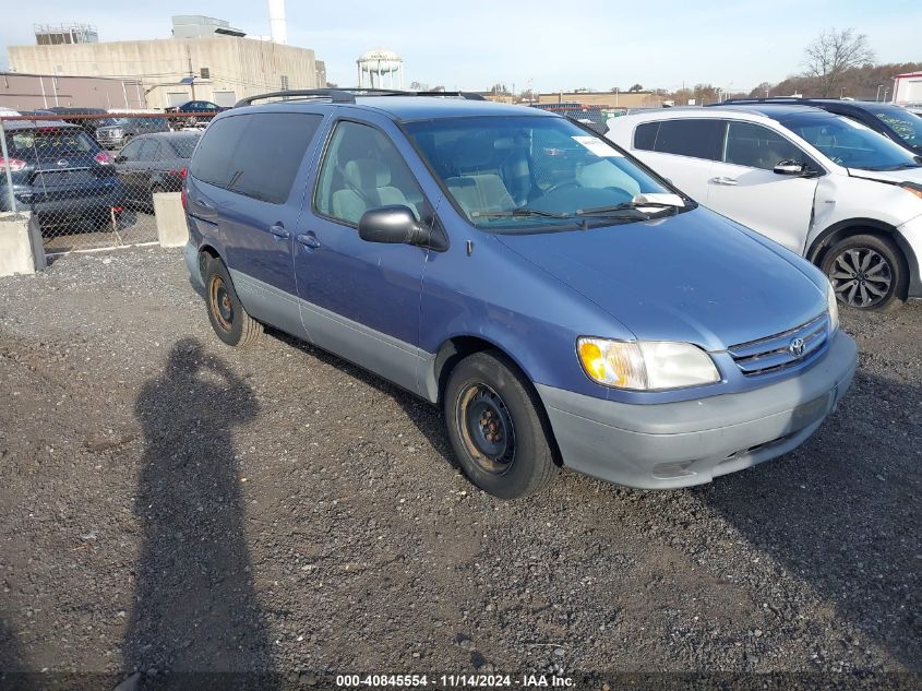 2001 Toyota Sienna Le VIN: 4T3ZF13C01U341705 Lot: 40845554